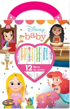 CAJA 12 LIBROS ACARTONADONOS DISNEY BABY PRINCESAS