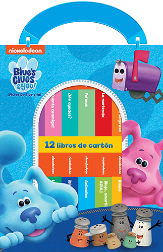 CAJA 12 LIBROS ACARTONADONOS BLUE´S CLUE´S NICKELODEON