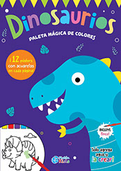 DINOSAUIRIOS PALETAS MAGICAS INCLUYE PINCEL
