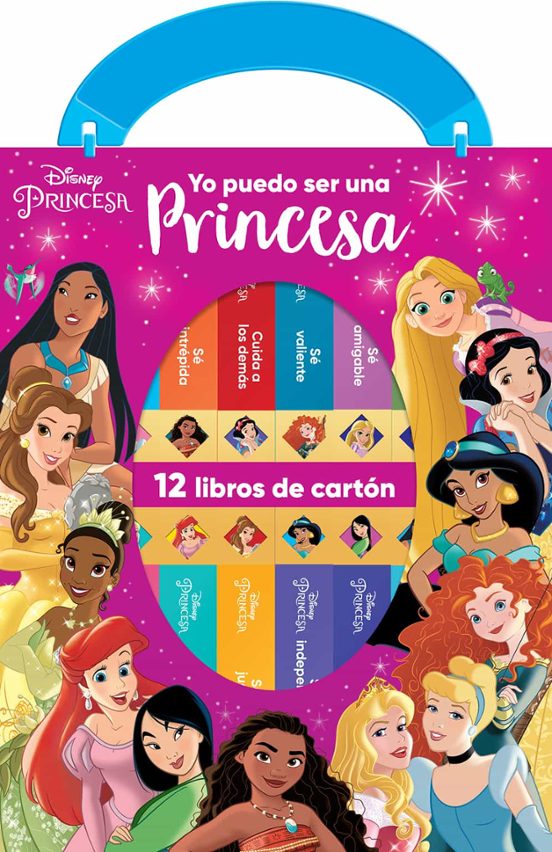 YO PUEDO SER UNA PRINCESA-CAJA 12 LIBROS ACARTONADONOS DISNEY PRINCESA