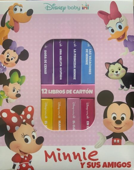CAJA 12 LIBROS ACARTONADONOS DISNEY MINNIE Y SUS AMIGOS