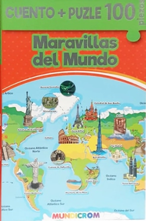 MARAVILLAS DEL MUNDO - CUENTO + PUZLE 100 PIEZAS